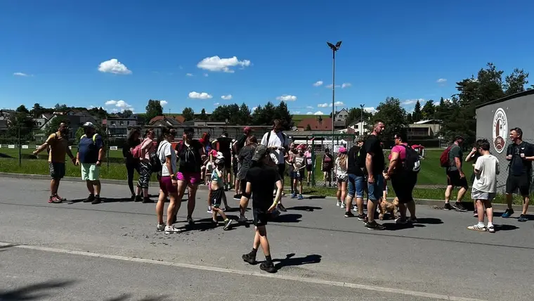 Společný start pochodu